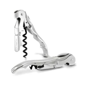 Korkociąg kelnerski trybuszon Classic Luxe Silver Pulltex + skórzane etui