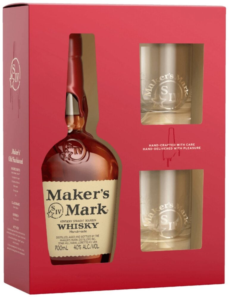 Maker's Mark 45% Box + 2 szklanki