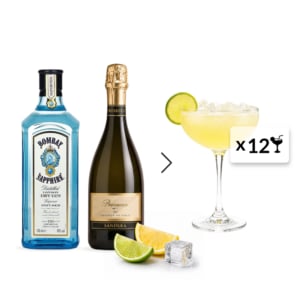 French 75 Set: Bombay Sapphire + Sandera Prosecco Brut