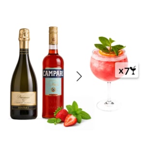 Campari Spritz Set: Campari Bitter + Sandera Prosecco Brut