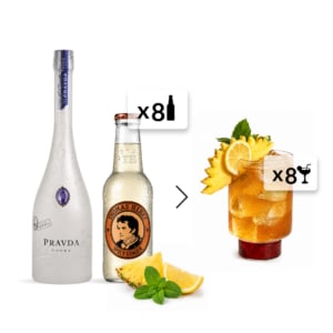 Warsaw Mule Set: Vodka Pravda + Thomas Henry Ginger Beer x8
