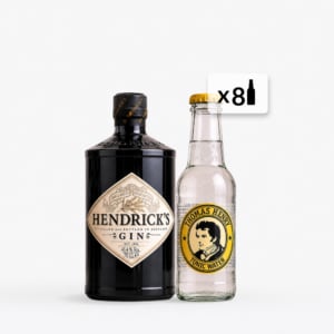 Gin & Tonic Set: Hendrick's + Thomas Henry Tonic Water x8