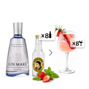 Gin & Tonic Set: Mare + Thomas Henry Tonic Water x8