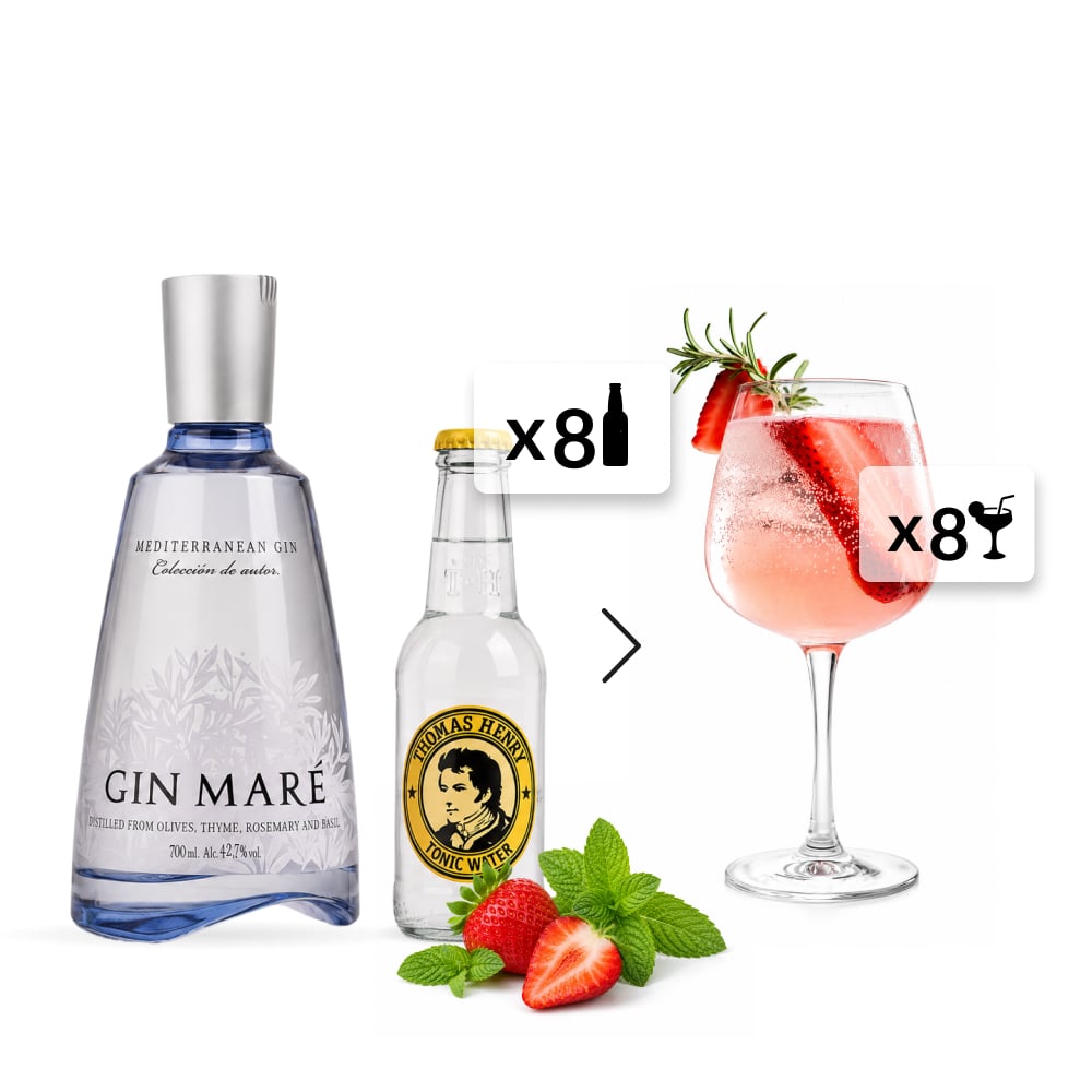 Gin & Tonic Set: Mare + Thomas Henry Tonic Water x8