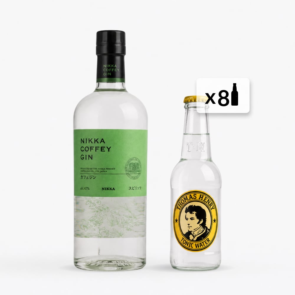 Gin & Tonic Set: Nikka Coffey + Thomas Henry Tonic Water x8