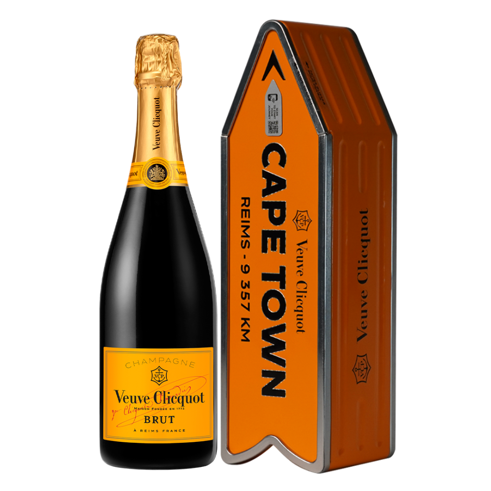 Veuve Clicquot Brut + metal case Cape Town