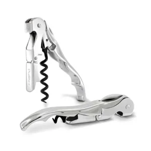 Korkociąg kelnerski trybuszon Classic Luxe Silver Pulltex + skórzane etui
