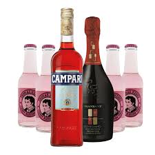 Campari Bitter & Le Manzane Prosecco Extra Dry & Thomas Henry Cherry Blossom: Campari Spritz Zestaw