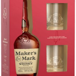 Maker's Mark 45% Box + 2 szklanki