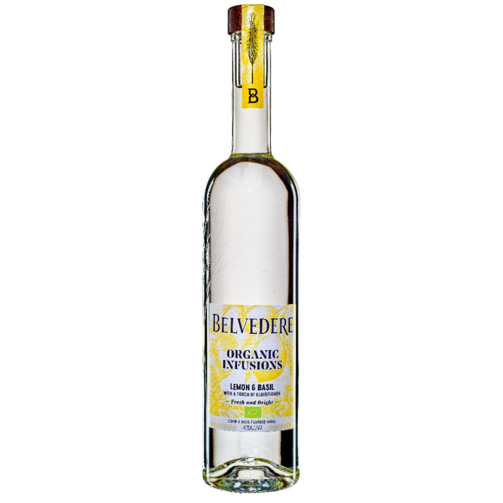 Belvedere Organic Infusions Lemon & Basil 40%
