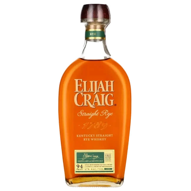 Elijah Craig Straight Rye Whiskey 47%