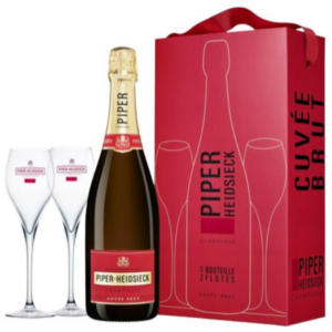 Piper-Heidsieck Brut Box + 2 flutes